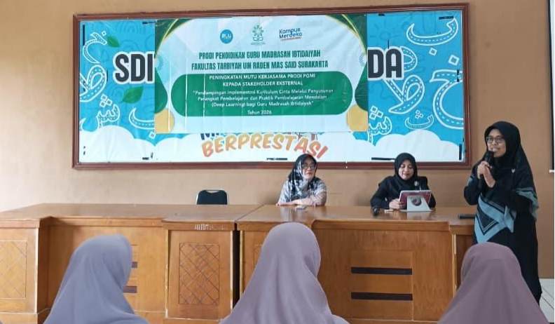Peningkatan Kerjasama Prodi PGMI dengan Stakeholder Eksternal dalam Pendampingan Implementasi Kurikulum Cinta melalui Penyusunan Perangkat Pembelajaran dan Praktik Pembelajaran Mendalam (Deep Learning) bagi Guru Madrasah Ibtidaiyah