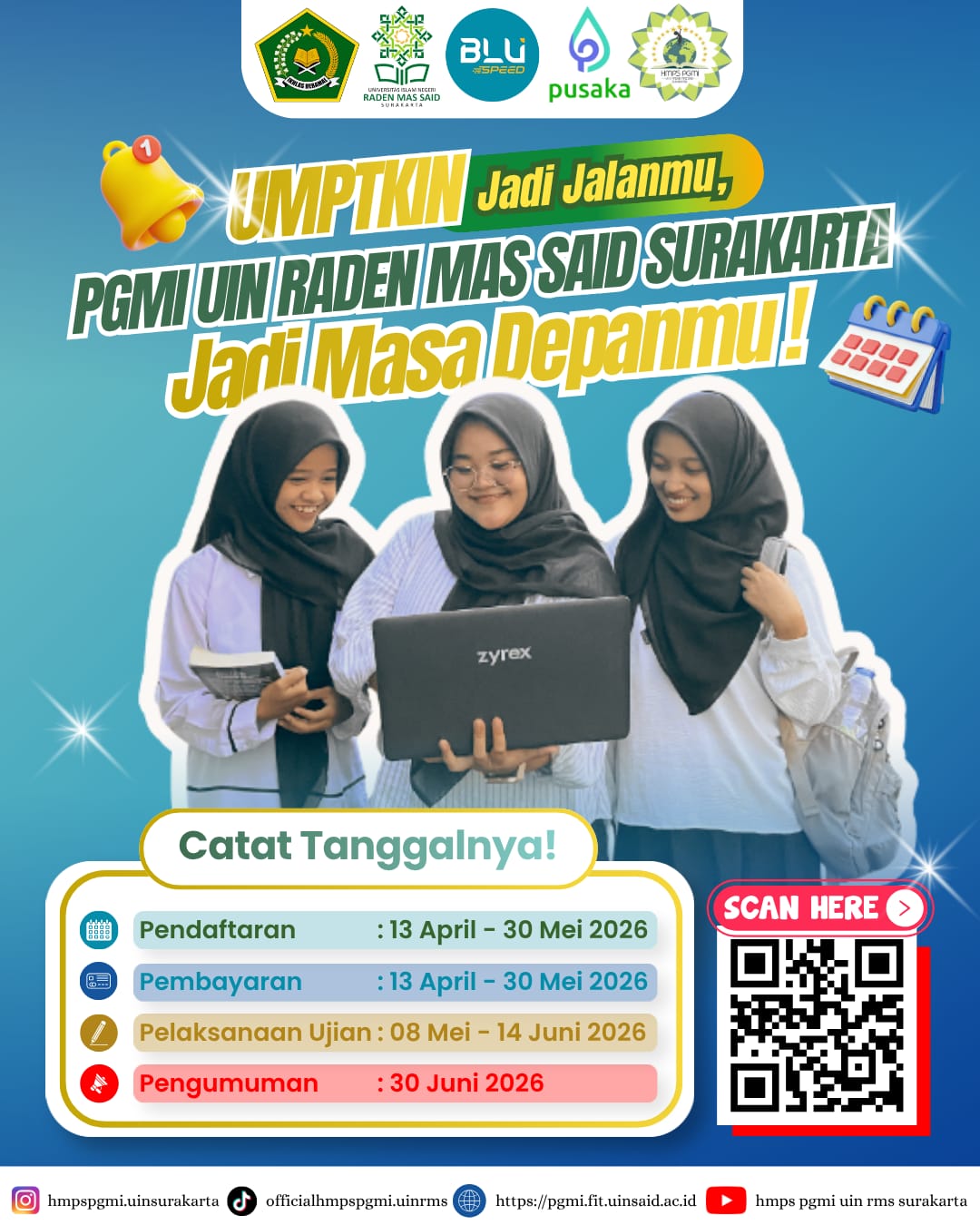 Pengumuman Resmi Penerimaan Mahasiswa Baru UM-PTKIN 2026